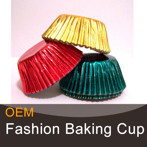 Disposable foil aluminum baking cups muffin cupcake