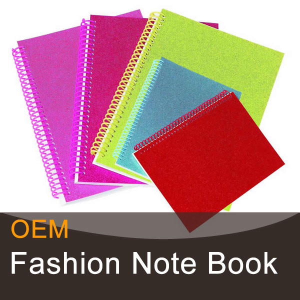 High quality plastic cover spiral notebook wholesale