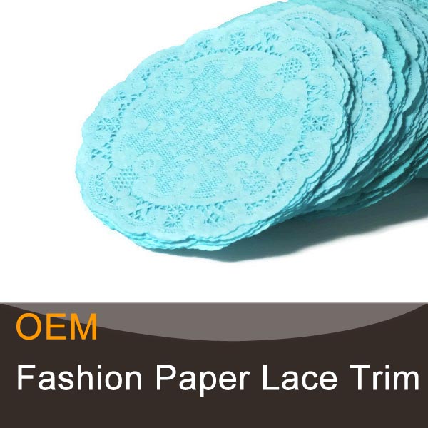 Round shape lace paper placemats