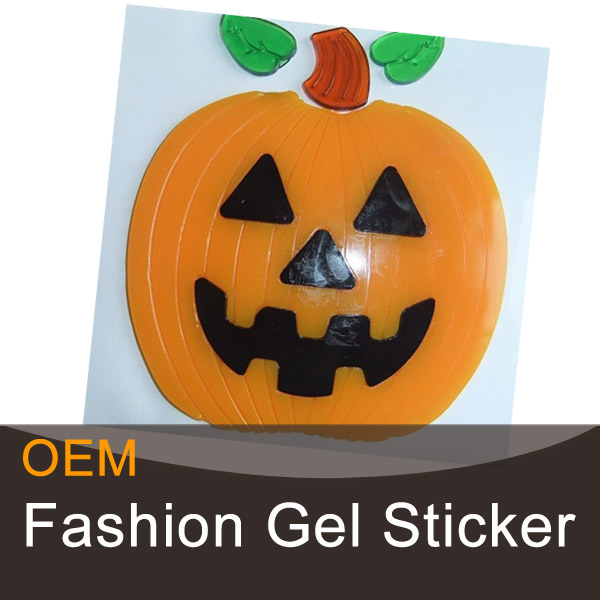 Pumpkin halloween holiday gel sticker