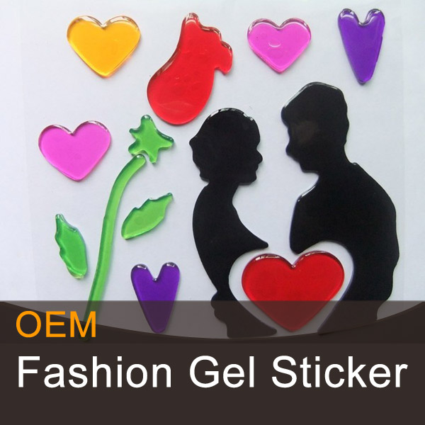 Valentine's decorative gel art stickers