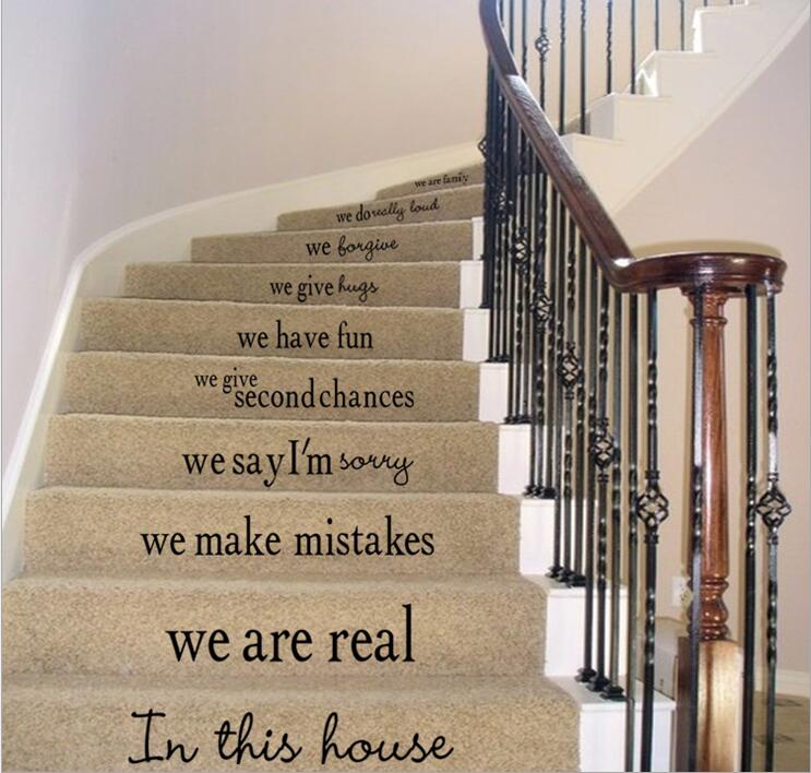 Stair decorative wall stickers